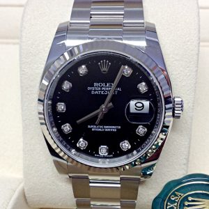 Rolex replica datejust acciaio back brillantini oyster imitazione replica orologi