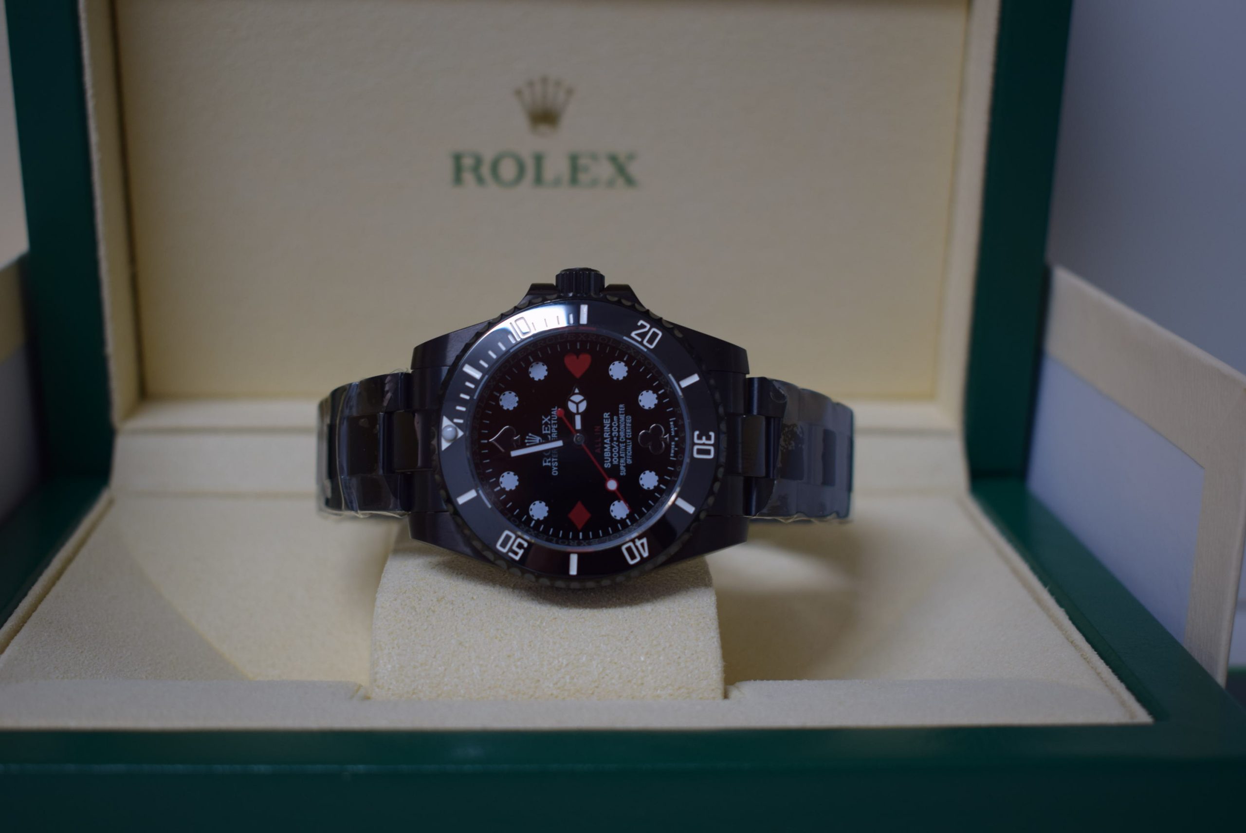 Rolex replica pro-hunter submariner 114060 poker black special edition - immagine 7