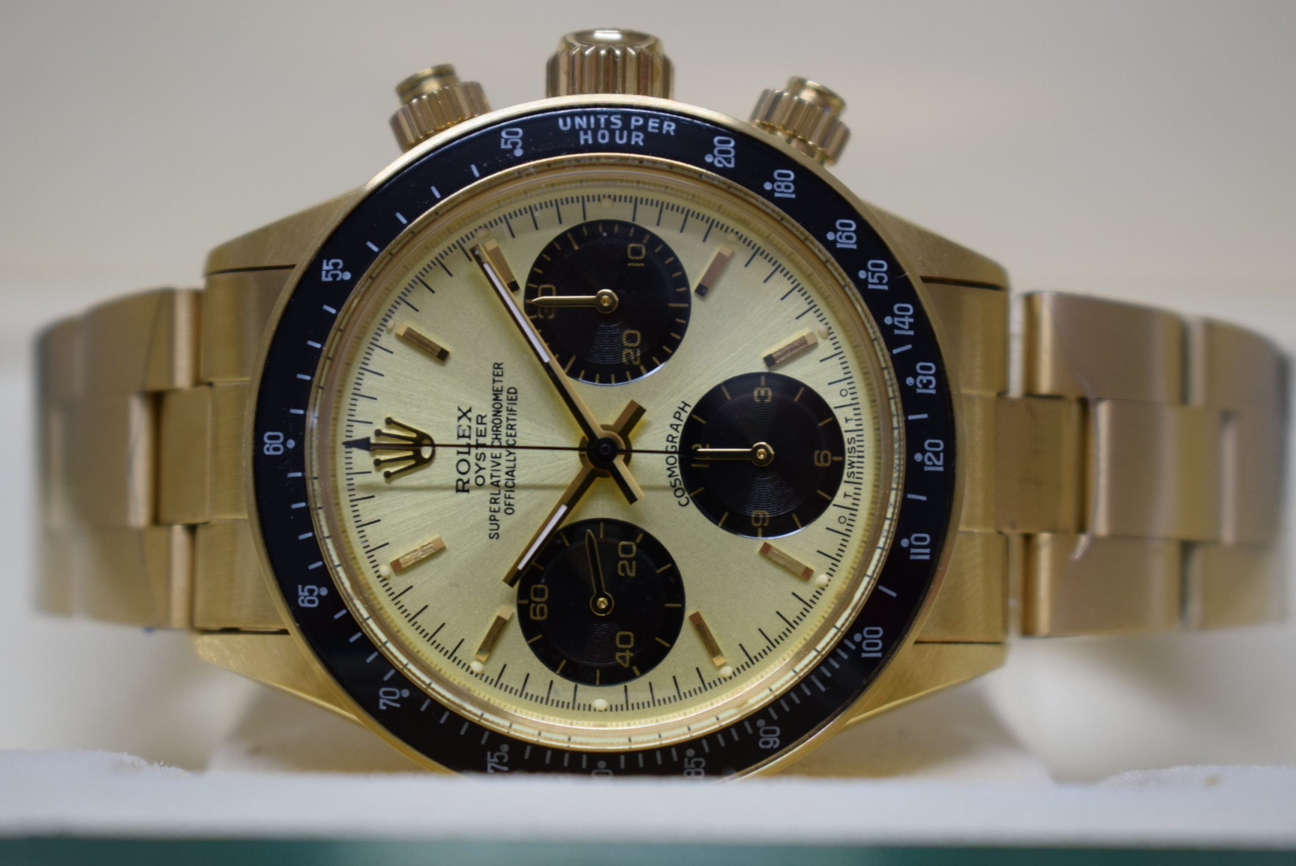 Rolex replica daytona vintage paul newman ref. 6263 oro giallo champagne dial