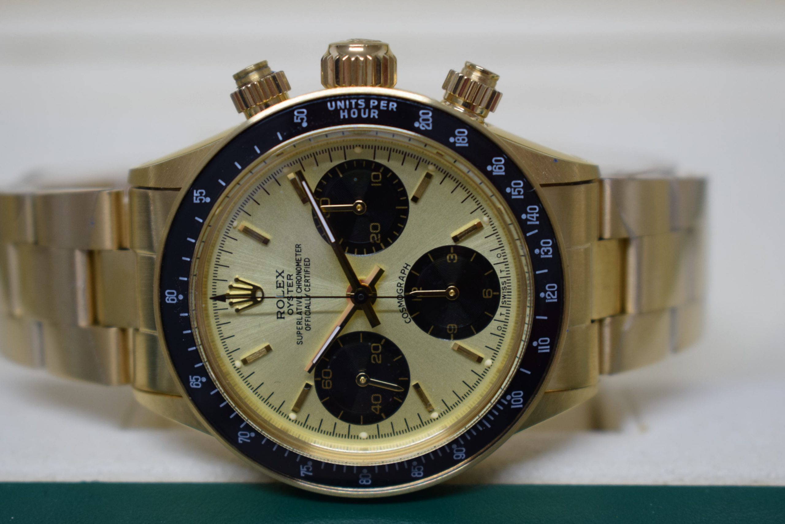 Rolex replica daytona vintage paul newman ref. 6263 oro giallo champagne dial - immagine 8