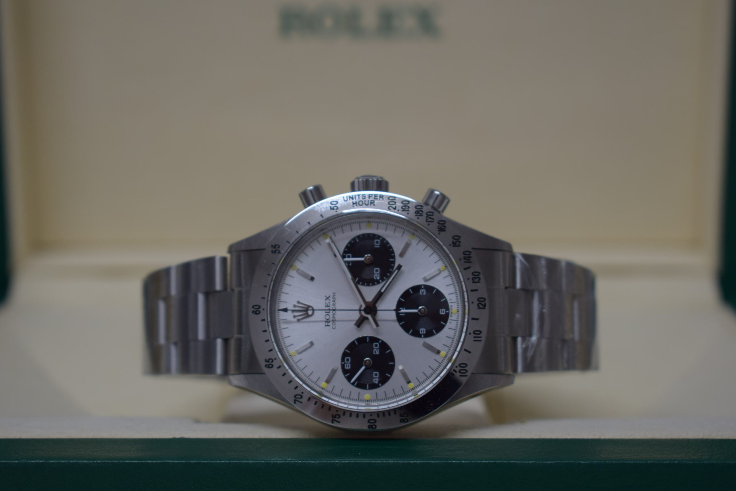 Rolex replica daytona vintage 6262 argentee dial manual winding - immagine 3