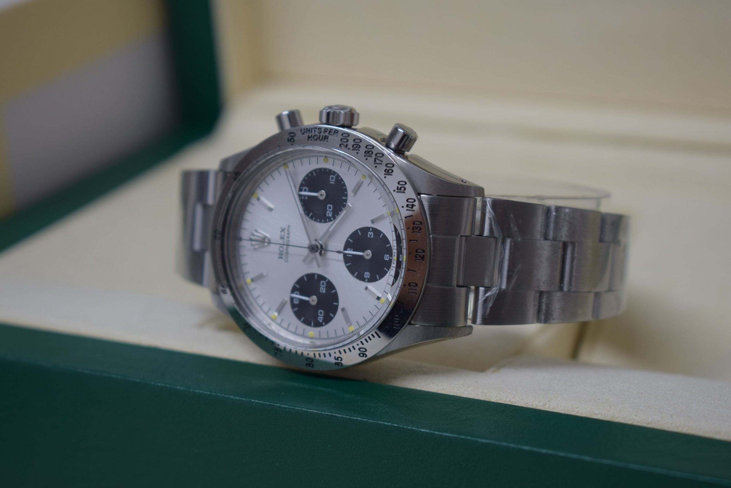 Rolex replica daytona vintage 6262 argentee dial manual winding - immagine 4