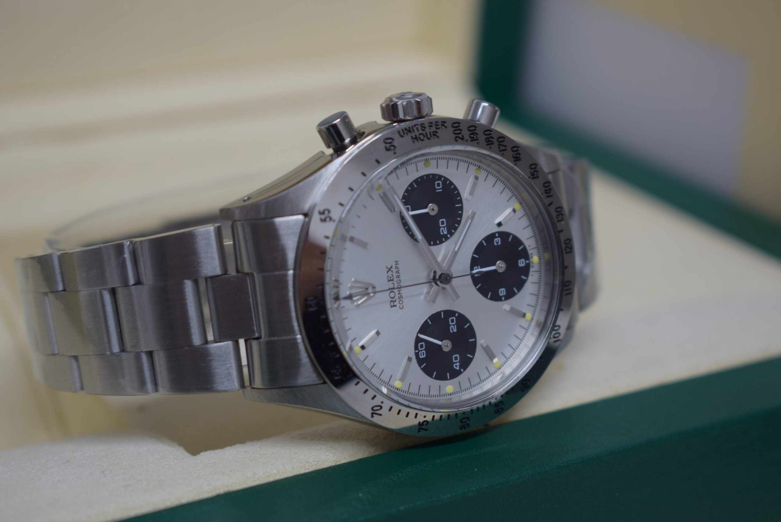 Rolex replica daytona vintage 6262 argentee dial manual winding - immagine 5