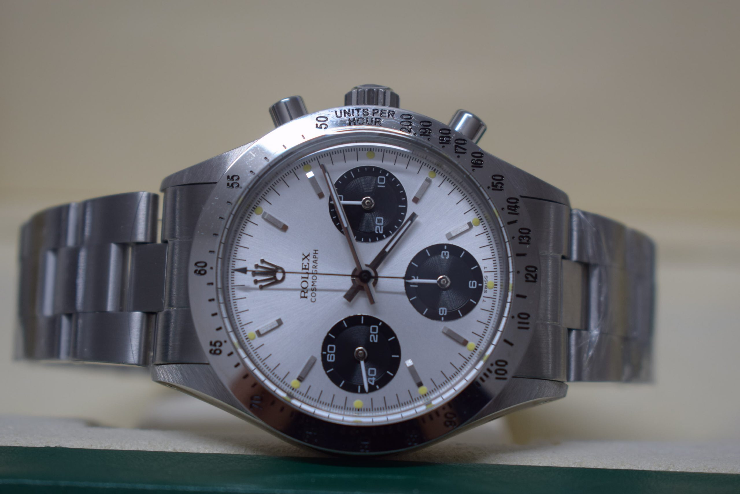 Rolex replica daytona vintage 6262 argentee dial manual winding