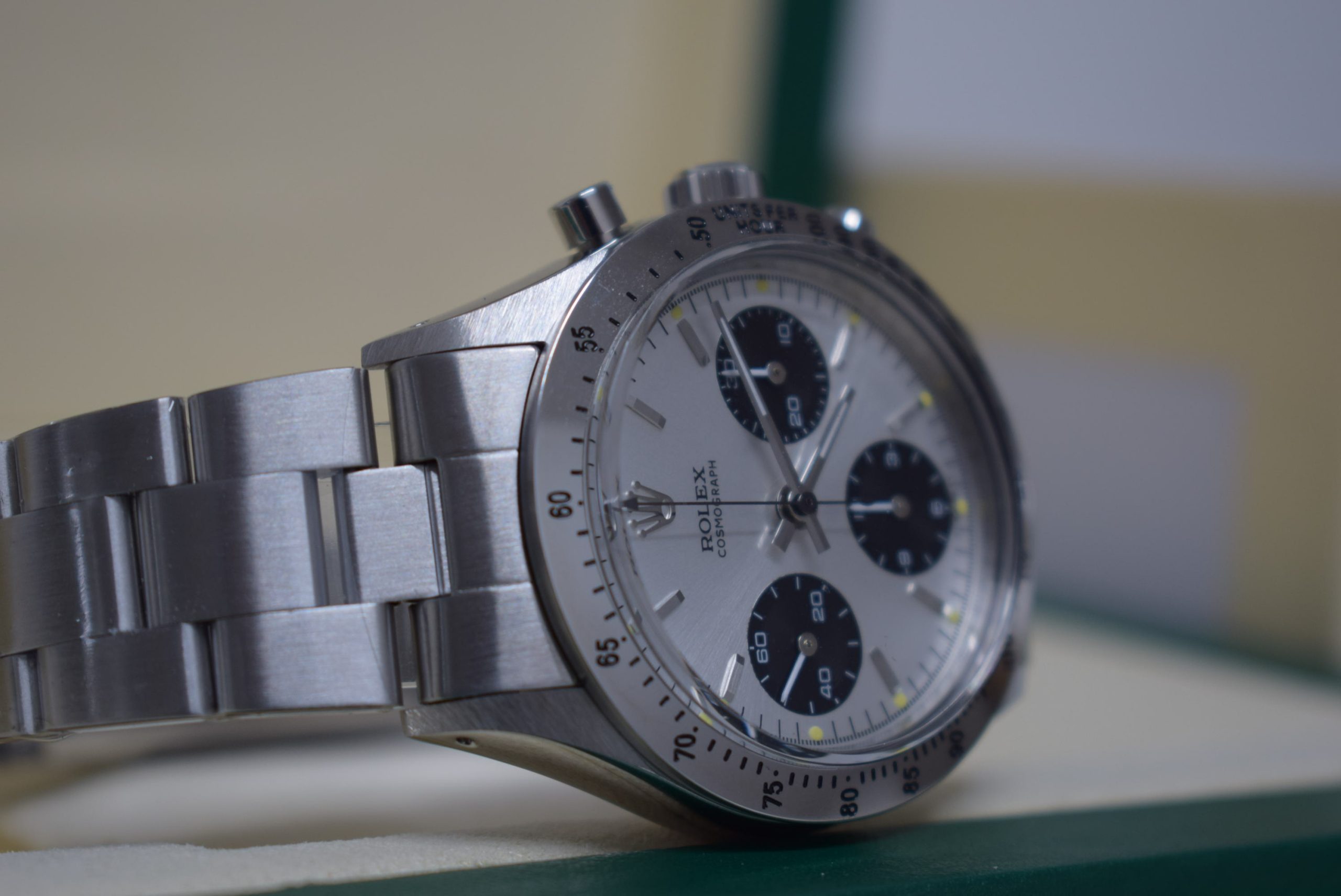 Rolex replica daytona vintage 6262 argentee dial manual winding - immagine 8