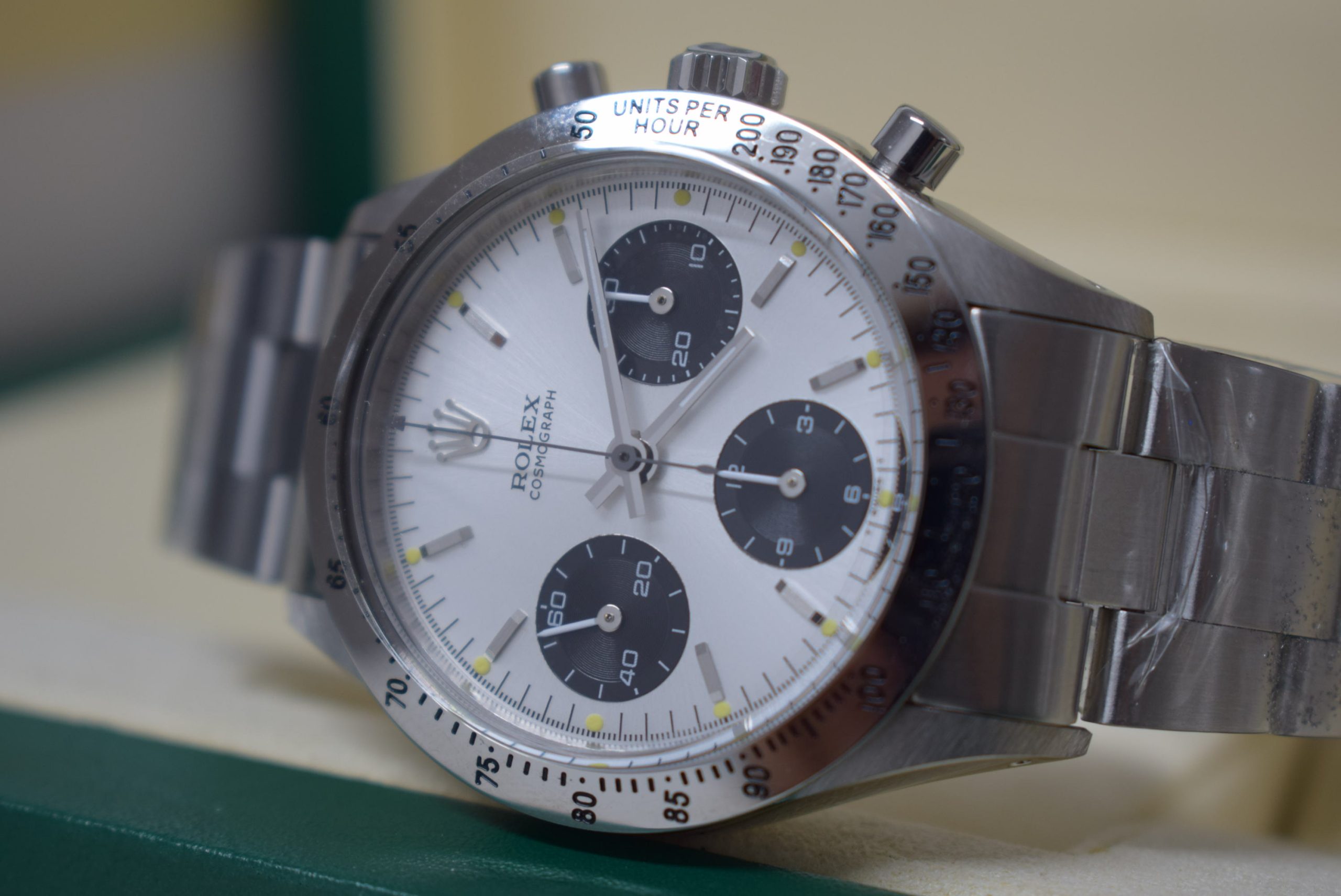 Rolex replica daytona vintage 6262 argentee dial manual winding - immagine 9