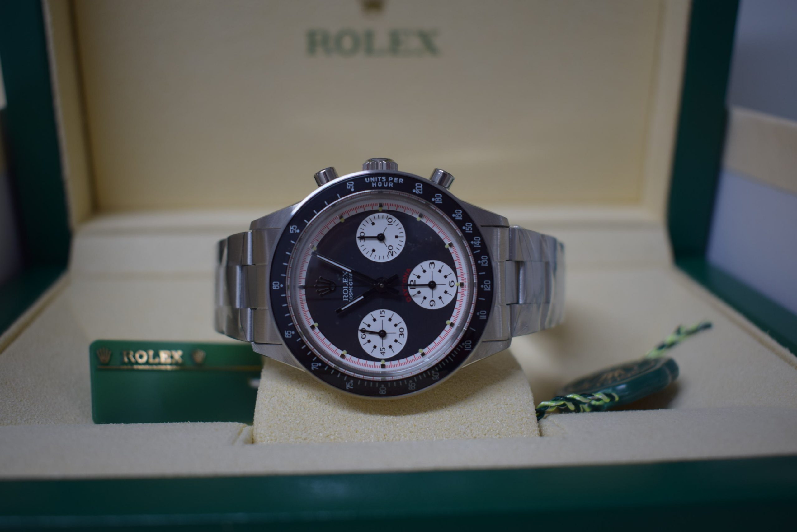 Rolex replica daytona vintage paul newman ref. 6241 black dial - immagine 2