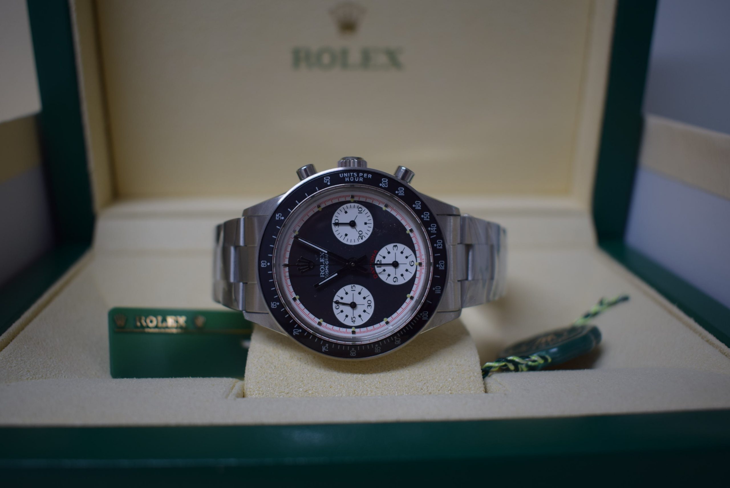 Rolex replica daytona vintage paul newman ref. 6241 black dial - immagine 4