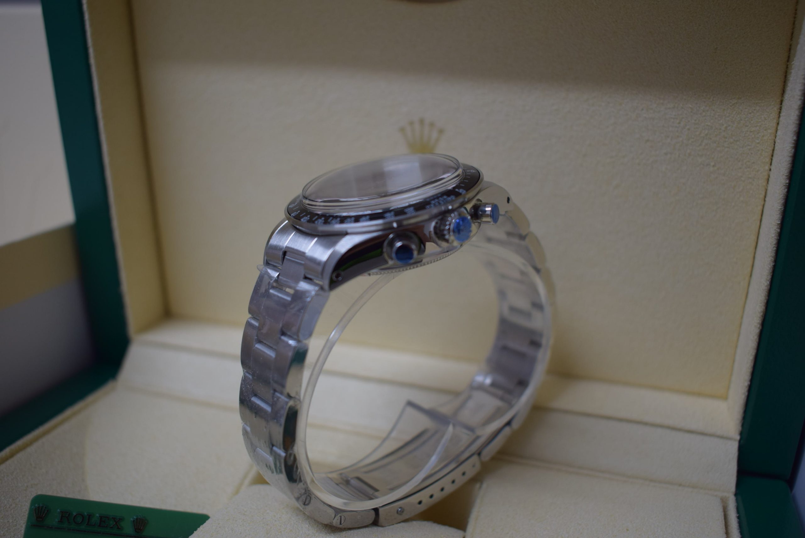 Rolex replica daytona vintage paul newman ref. 6241 black dial - immagine 7