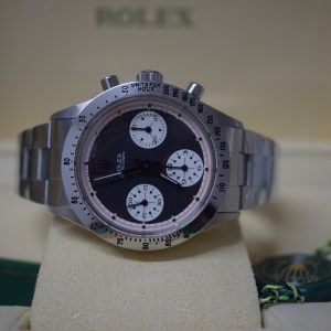 Rolex replica daytona vintage paul newman 6239 black dial manual winding