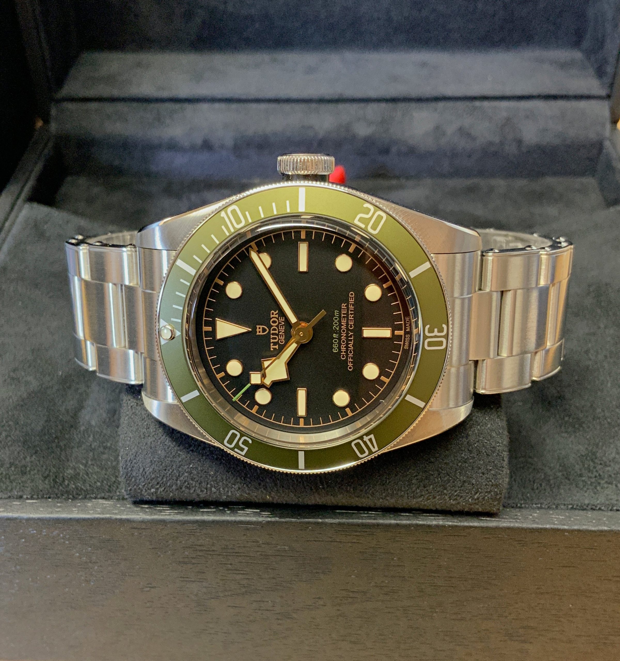 Tudor replica Heritage Black Bay 79230G Harrods Green - immagine 3