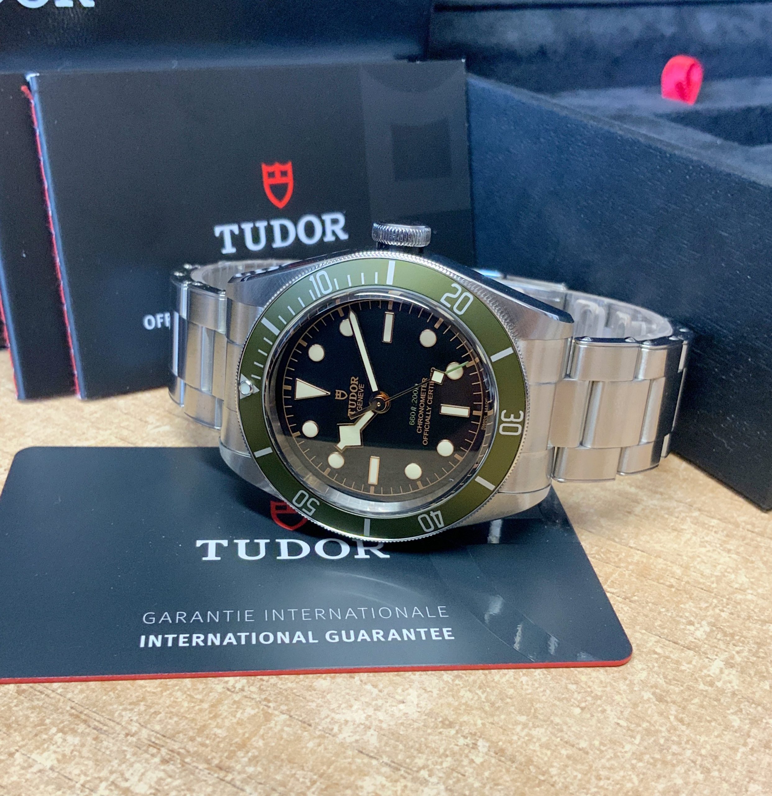 Tudor replica Heritage Black Bay 79230G Harrods Green - immagine 6