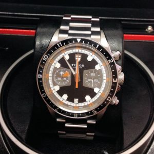 Tudor replica Heritage Chronograph 70330 42mm Black Dial orologio copia