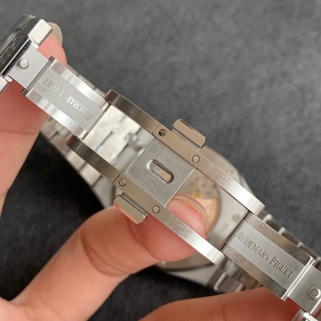 Audemars Piguet replica royal oak 15400 ST jumbo blue dial clone movement - immagine 7