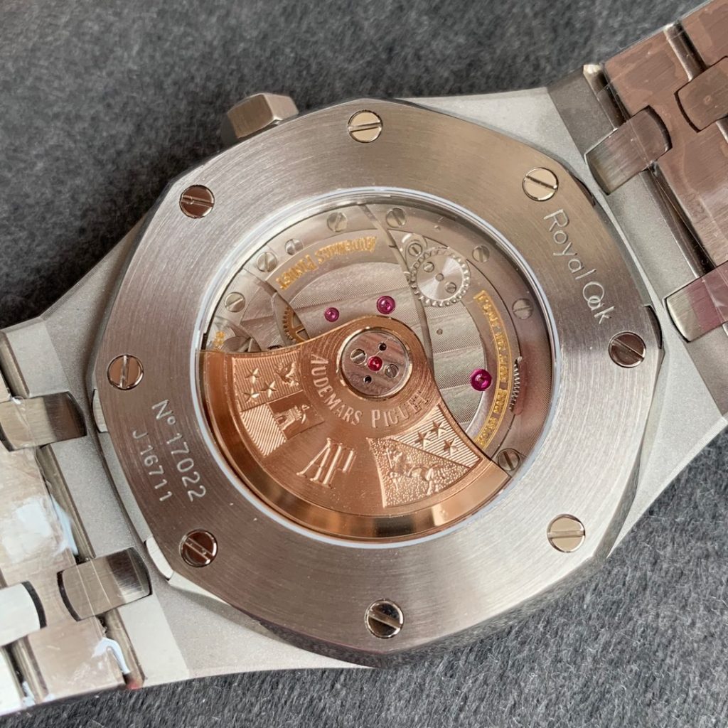 Audemars Piguet replica royal oak 15400 ST jumbo blue dial clone movement - immagine 8