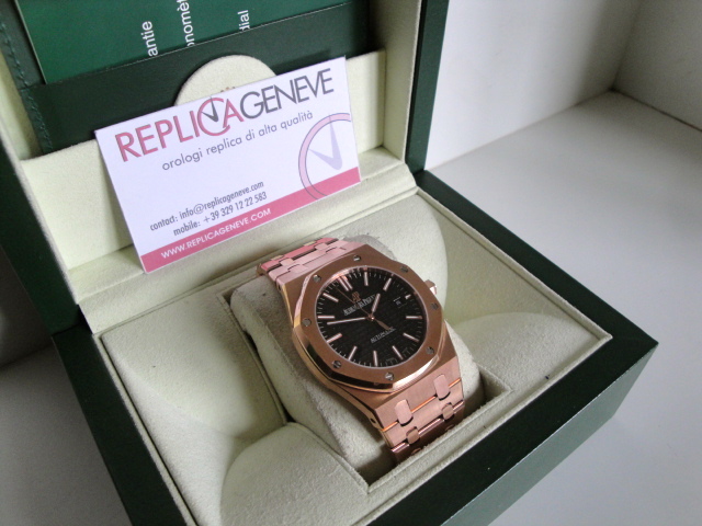 Audemars Piguet replica royal oak jumbo black dial imitazione replica orologio - immagine 7