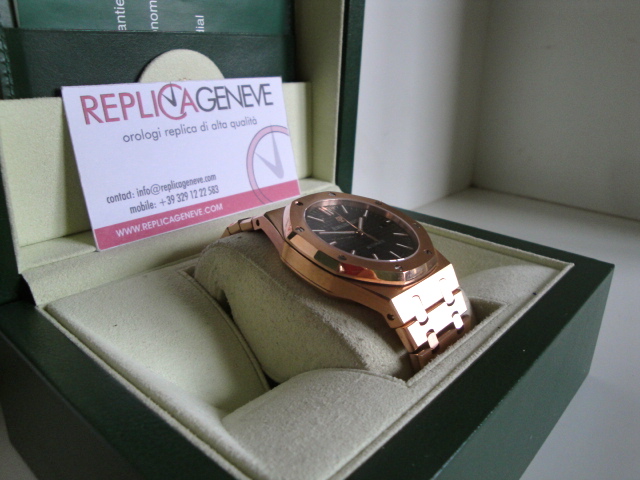 Audemars Piguet replica royal oak jumbo black dial imitazione replica orologio - immagine 5