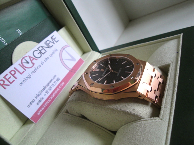 Audemars Piguet replica royal oak jumbo black dial imitazione replica orologio - immagine 2