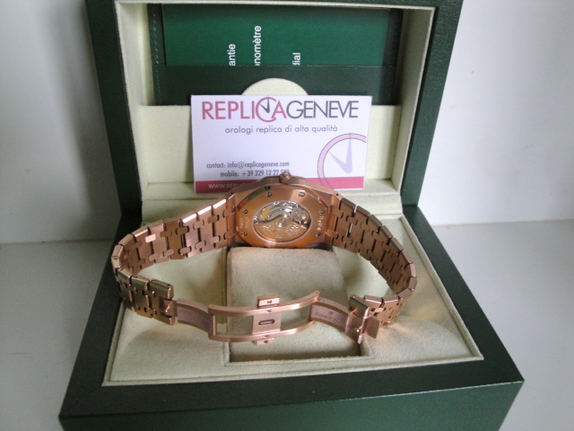 Audemars Piguet replica royal oak jumbo black dial imitazione replica orologio - immagine 3