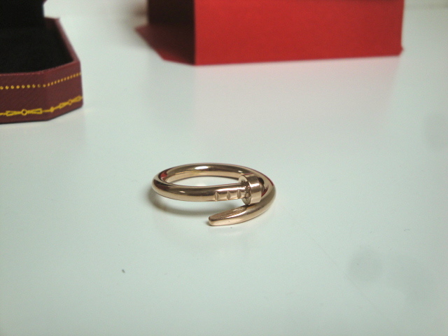 Cartier replica gioielli anello juste un clou rose gold imitazione copia perfetta - immagine 3