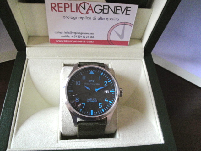 IWC replica mark XVII automatic blue orologio replica copia imitazione - immagine 3