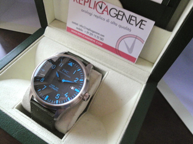 IWC replica mark XVII automatic blue orologio replica copia imitazione
