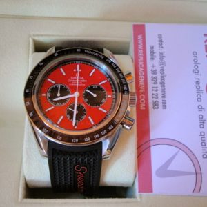 Omega replica speedmaster co-axial strip rubber racing red edition orologio replica imitazione