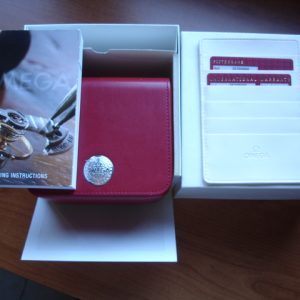 Omega replica box scatola in vera pelle
