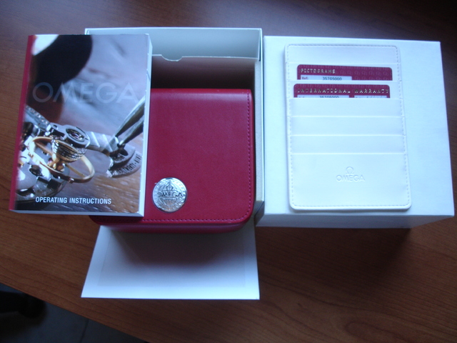 Omega replica box scatola in vera pelle