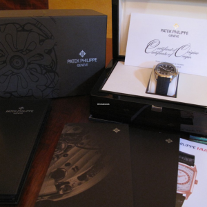 Patek Philippe replica box scatola in vera pelle