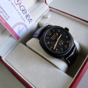 Officine Panerai replica radiomir titanium 10 days pvd strip leather orologio replica imitazione