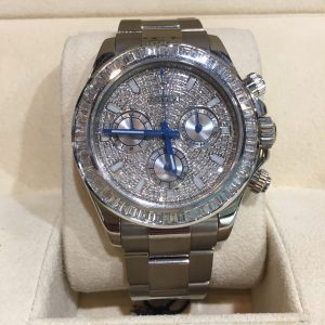 rolex replica daytona ice platinum pave diamond