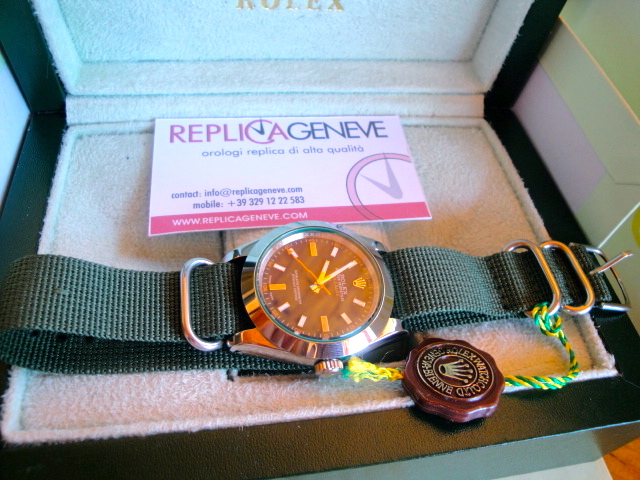 Rolex replica cordura strip milgauss military orologio replica copia imitazione - immagine 2