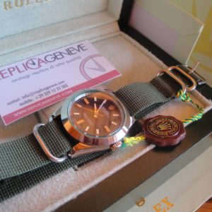 Rolex replica cordura strip milgauss military orologio replica copia imitazione