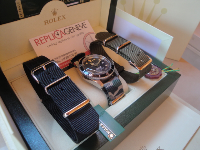 Rolex replica cordura camouflage strip seadweller comex vintage orologio replica copia imitazione - immagine 5