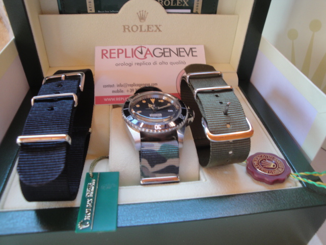 Rolex replica cordura camouflage strip seadweller comex vintage orologio replica copia imitazione - immagine 2