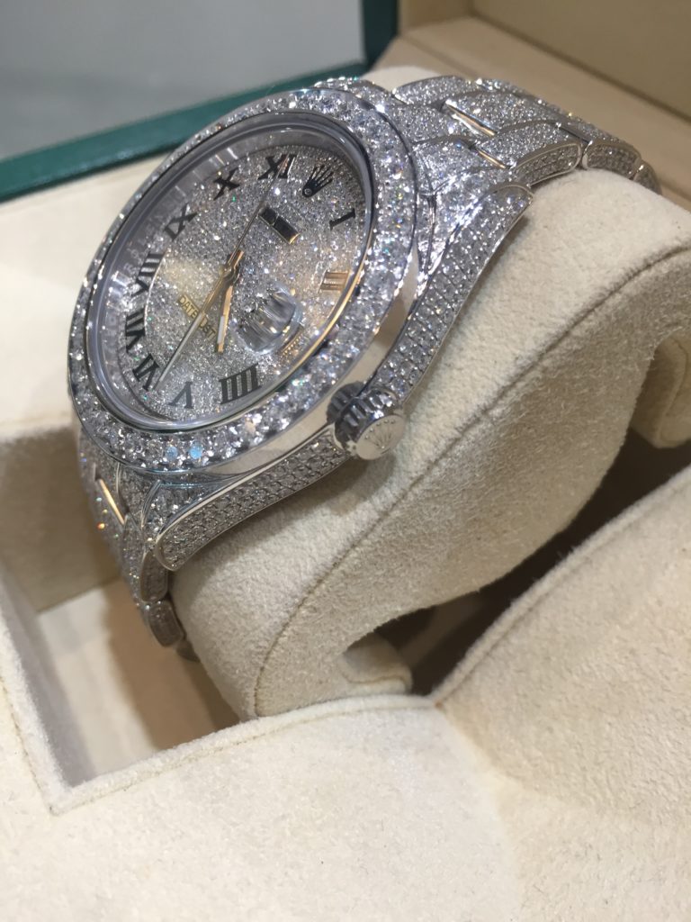 Rolex replica datejust SARU full brillanti special edition - immagine 4