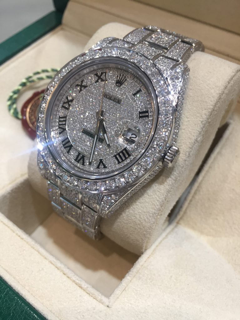 Rolex replica datejust SARU full brillanti special edition - immagine 6