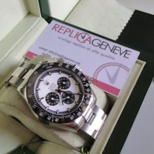 Rolex replica daytona new ceramichon paul newman ref. 6245 white dial orologio replica copia imitazione