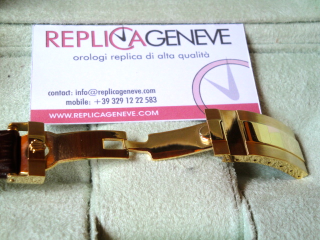 Rolex replica daytona oro sport 116509 vip strip leather orologio replica copia imitazione - immagine 7