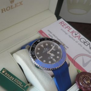 Rolex replica GMT master II ceramichon nero blu bezel basilea my 2013 strip rubber-b orologio replica