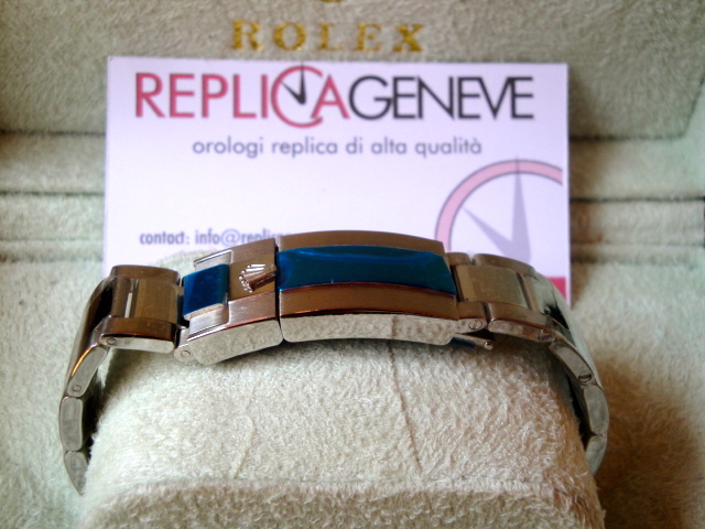 Rolex replica GMT master II SARU diamond brillantine rosso blue orologio replica - immagine 10