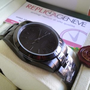 Rolex replica milgauss pro-hunter PVD full black bamford edition orologio replica imitazione