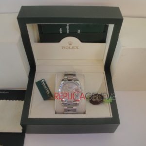 Rolex replica datejust acciaio grey brillantini oyster imitazione replica orologi