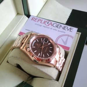 Rolex replica daydate II rose gold brown dial orologio replica copia imitazione