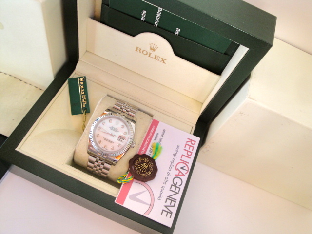 Rolex replica datejust madreperla dial jubilèè imitazione replica orologi - immagine 3