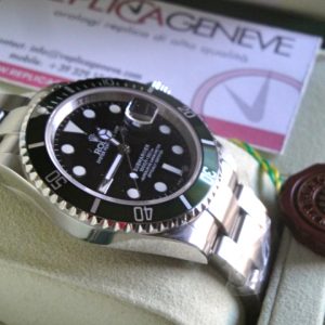 Rolex replica submariner data ghiera verde 50th anniversary orologio replica imitazione copia