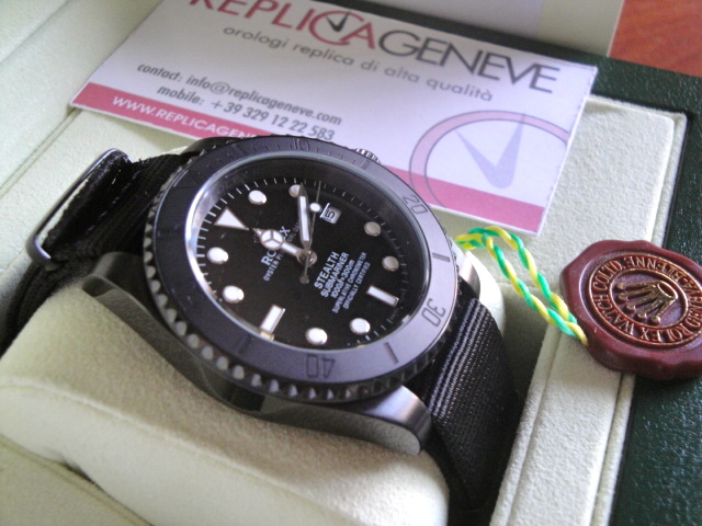 Rolex replica submariner pro-hunter PVD stealth orologio replica copia imitazione - immagine 2