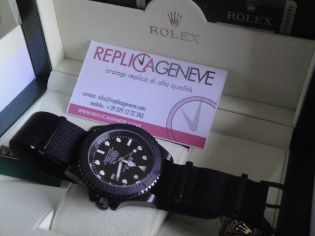 Rolex replica submariner pro-hunter PVD stealth orologio replica copia imitazione - immagine 5