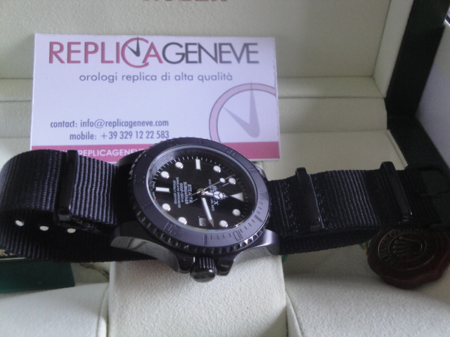 Rolex replica submariner pro-hunter PVD stealth orologio replica copia imitazione - immagine 6